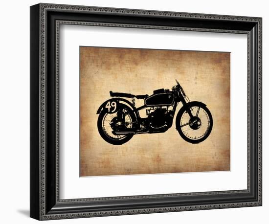 Vintage Motorcycle 2-NaxArt-Framed Art Print