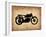 Vintage Motorcycle 2-NaxArt-Framed Art Print