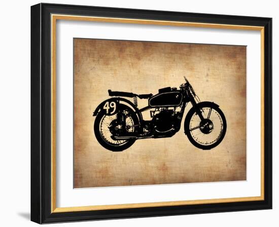 Vintage Motorcycle 2-NaxArt-Framed Art Print