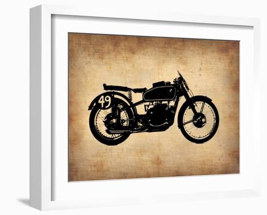 Vintage Motorcycle 2-NaxArt-Framed Art Print