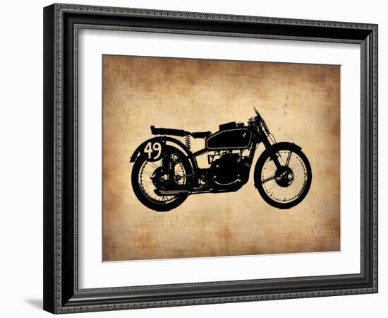 Vintage Motorcycle 2-NaxArt-Framed Art Print