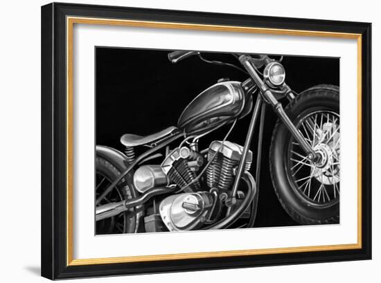 Vintage Motorcycle I-Ethan Harper-Framed Art Print