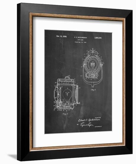 Vintage Movie Set Light Patent-Cole Borders-Framed Art Print