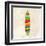 Vintage Multicolor Surfboard-cienpies-Framed Art Print