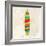 Vintage Multicolor Surfboard-cienpies-Framed Art Print