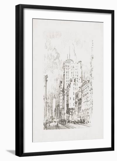 Vintage New York - Broadway Above 23rd Street-The Vintage Collection-Framed Giclee Print