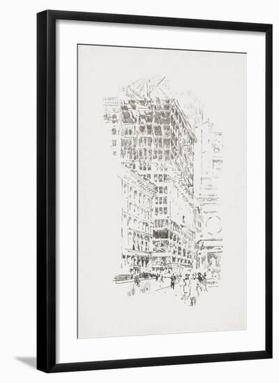 Vintage New York - Building the Building-The Vintage Collection-Framed Giclee Print