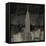 Vintage New York in Black II-Dylan Matthews-Framed Stretched Canvas