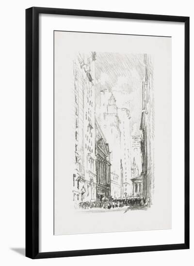 Vintage New York - The Stock Exchange-The Vintage Collection-Framed Giclee Print