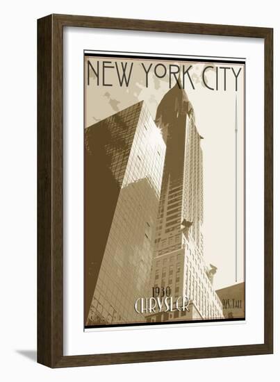 Vintage New York-Sidney Paul & Co.-Framed Art Print