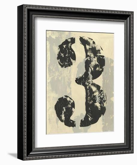 Vintage Numbers III-Ethan Harper-Framed Art Print