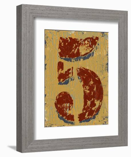 Vintage Numbers V-Ethan Harper-Framed Art Print