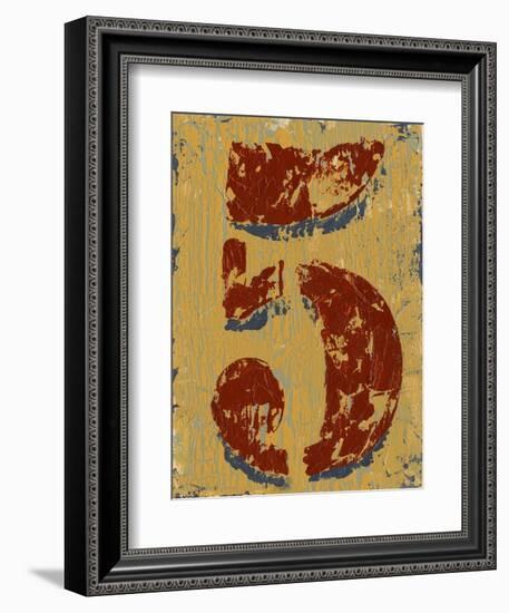 Vintage Numbers V-Ethan Harper-Framed Art Print