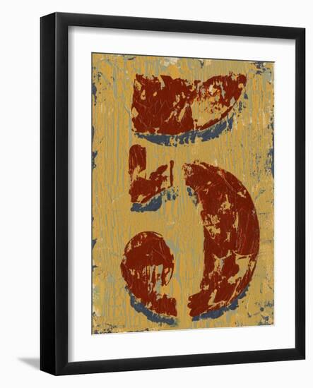 Vintage Numbers V-Ethan Harper-Framed Art Print