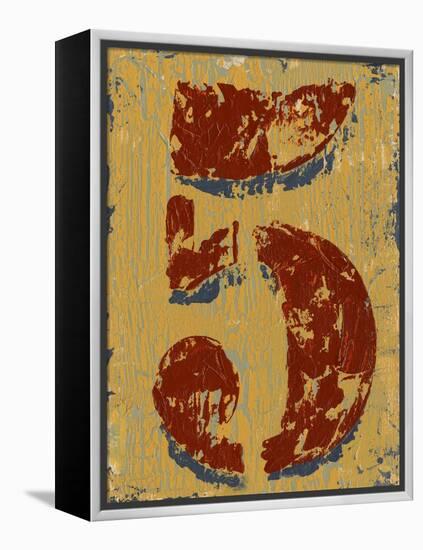 Vintage Numbers V-Ethan Harper-Framed Stretched Canvas