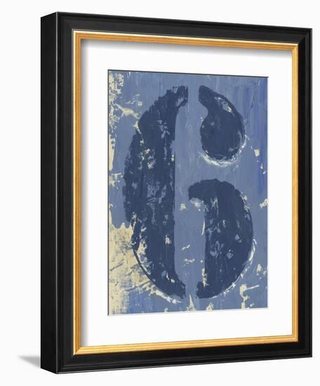 Vintage Numbers VI-Ethan Harper-Framed Art Print