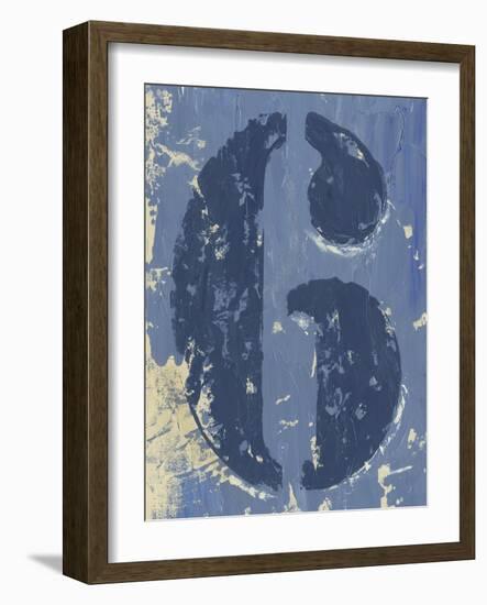 Vintage Numbers VI-Ethan Harper-Framed Art Print