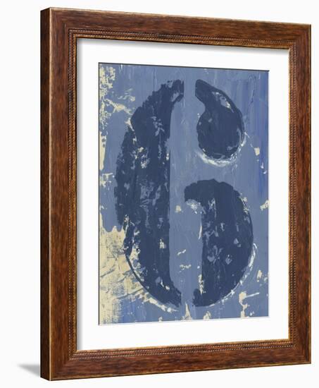 Vintage Numbers VI-Ethan Harper-Framed Art Print