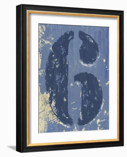 Vintage Numbers VI-Ethan Harper-Framed Art Print