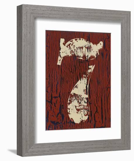 Vintage Numbers VII-Ethan Harper-Framed Premium Giclee Print