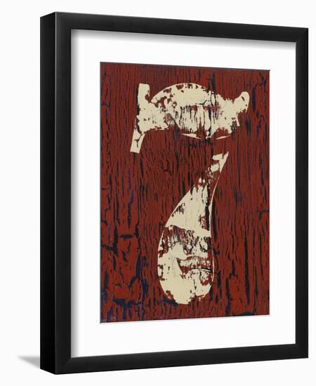 Vintage Numbers VII-Ethan Harper-Framed Art Print