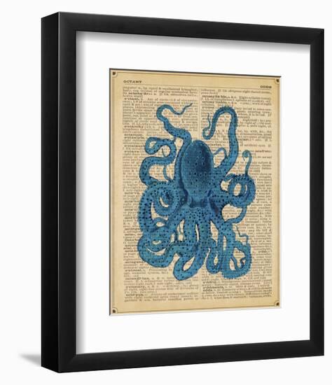 Vintage Octopus-Sparx Studio-Framed Art Print