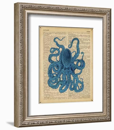 Vintage Octopus-Sparx Studio-Framed Art Print