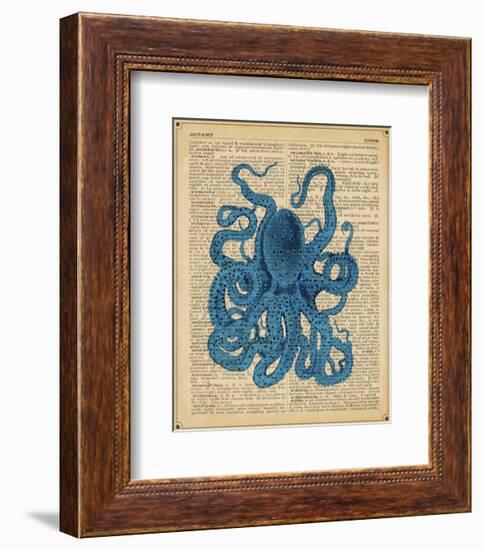 Vintage Octopus-Sparx Studio-Framed Art Print