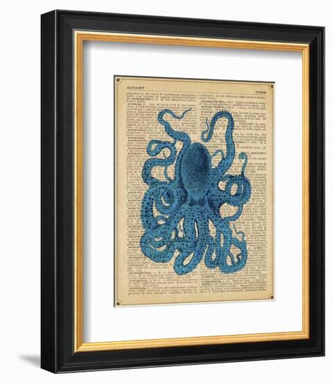 Vintage Octopus-Sparx Studio-Framed Art Print