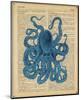 Vintage Octopus-Sparx Studio-Mounted Art Print