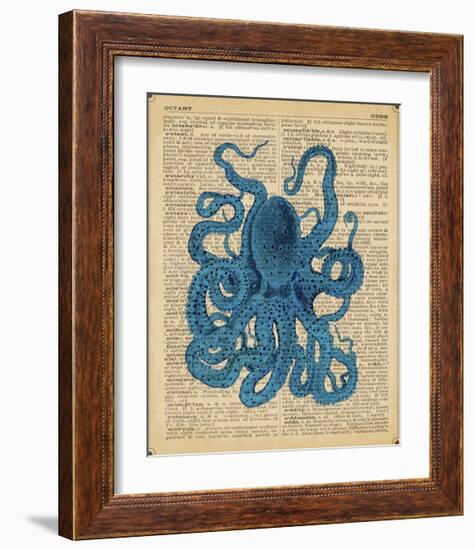 Vintage Octopus-Sparx Studio-Framed Giclee Print