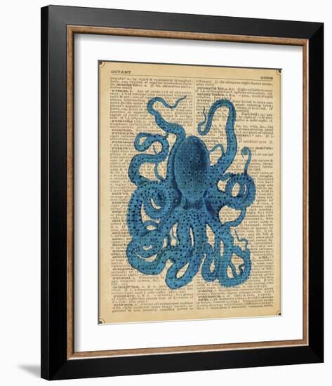 Vintage Octopus-Sparx Studio-Framed Giclee Print