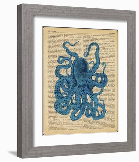 Vintage Octopus-Sparx Studio-Framed Giclee Print