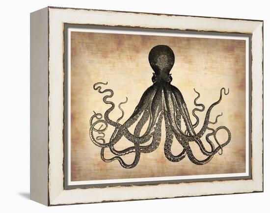 Vintage Octopus-NaxArt-Framed Stretched Canvas