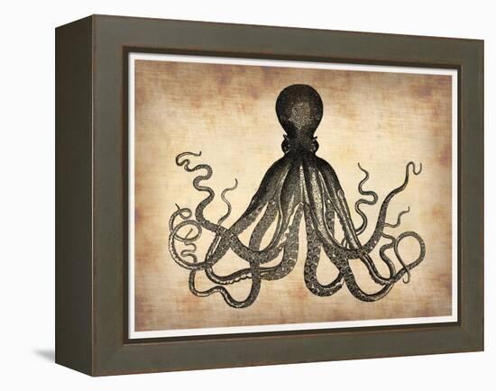 Vintage Octopus-NaxArt-Framed Stretched Canvas