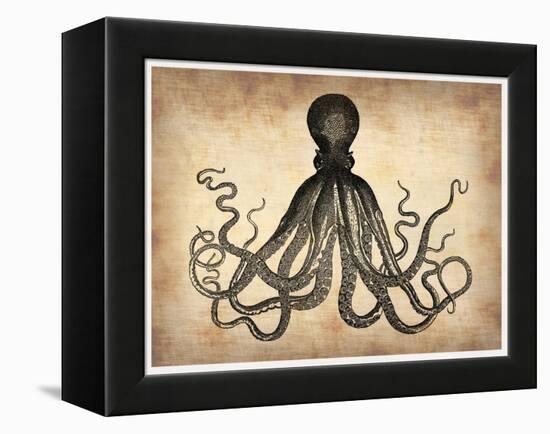 Vintage Octopus-NaxArt-Framed Stretched Canvas