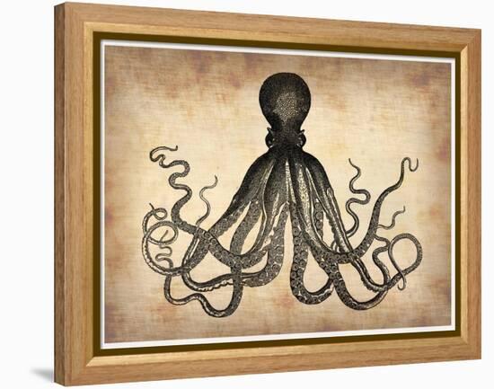 Vintage Octopus-NaxArt-Framed Stretched Canvas