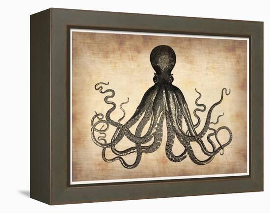 Vintage Octopus-NaxArt-Framed Stretched Canvas