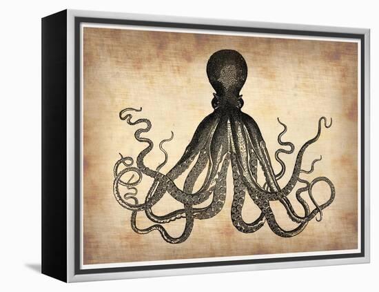 Vintage Octopus-NaxArt-Framed Stretched Canvas