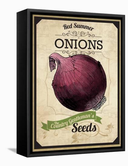 Vintage Onion Seed Packet-null-Framed Premier Image Canvas