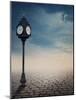 Vintage Outdoor Street Clock Outdoor-egal-Mounted Photographic Print