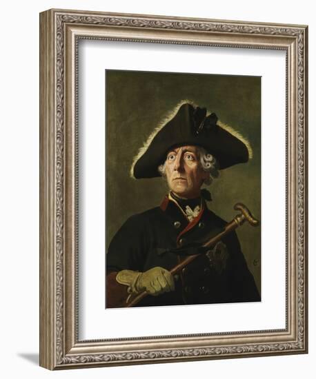 Vintage Painting of Frederick the Great of Prussia-Stocktrek Images-Framed Art Print