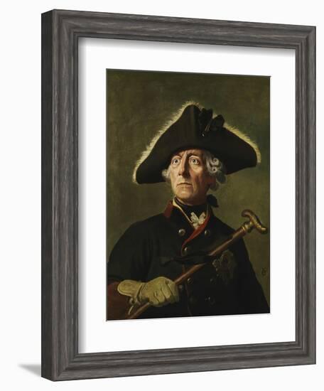 Vintage Painting of Frederick the Great of Prussia-Stocktrek Images-Framed Art Print