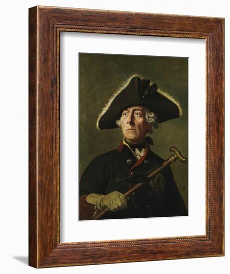 Vintage Painting of Frederick the Great of Prussia-Stocktrek Images-Framed Art Print