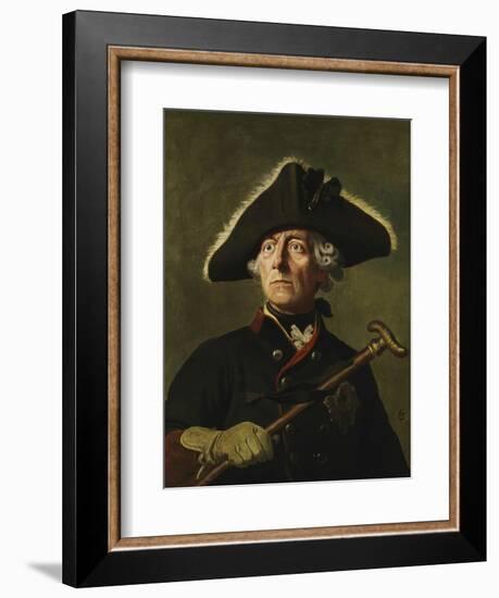 Vintage Painting of Frederick the Great of Prussia-Stocktrek Images-Framed Art Print