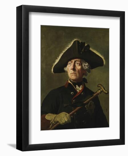 Vintage Painting of Frederick the Great of Prussia-Stocktrek Images-Framed Art Print