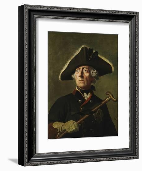 Vintage Painting of Frederick the Great of Prussia-Stocktrek Images-Framed Art Print