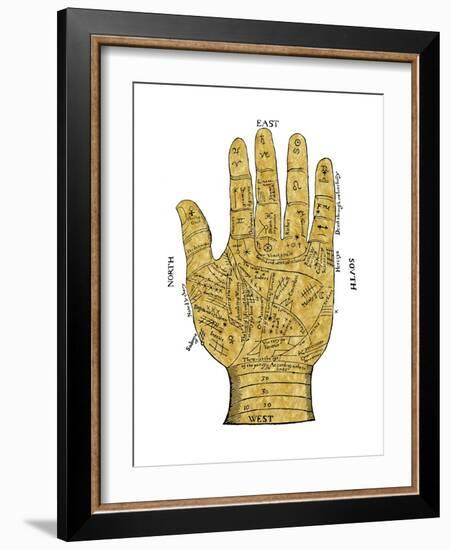 Vintage Palmistry-Oliver Jeffries-Framed Art Print