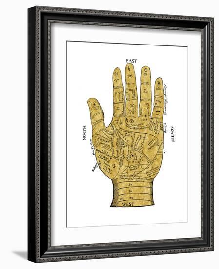 Vintage Palmistry-Oliver Jeffries-Framed Art Print