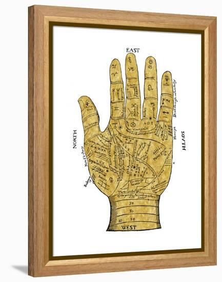 Vintage Palmistry-Oliver Jeffries-Framed Stretched Canvas